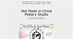 Desktop Screenshot of notmadeinchinapottery.com