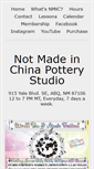 Mobile Screenshot of notmadeinchinapottery.com