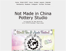 Tablet Screenshot of notmadeinchinapottery.com
